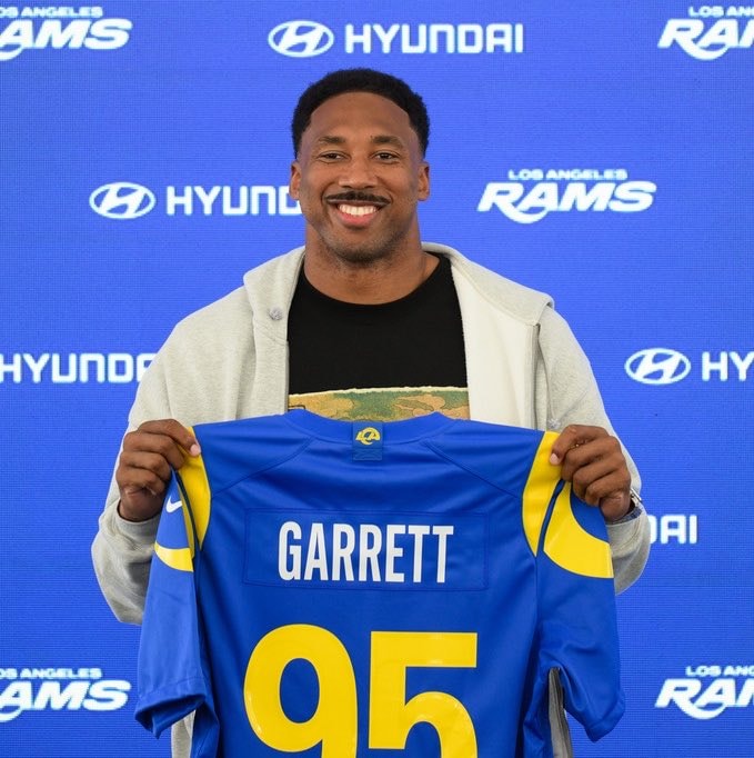LA Rams Aaron Donald Myles Garrett defense (photo 2 of 2)