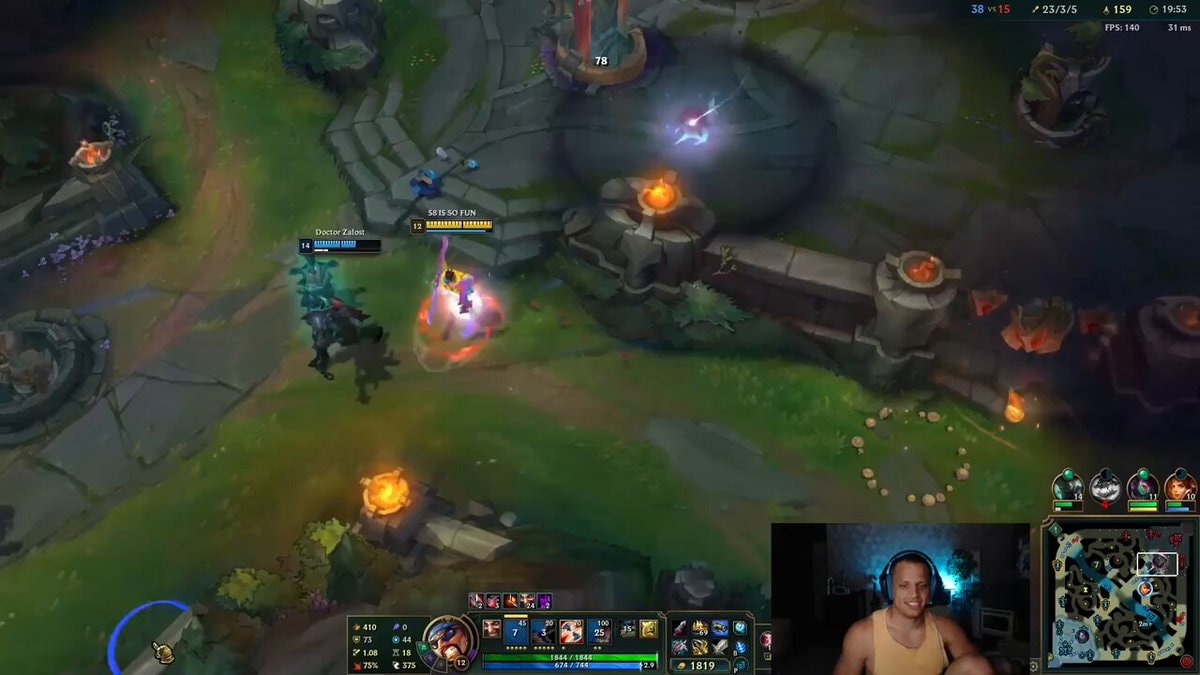 MoistCr1TiKaL steals Tyler1 pentakill