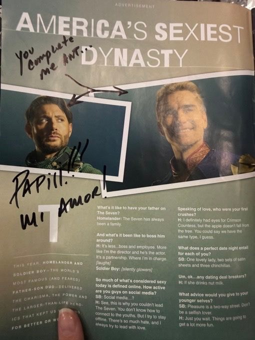 Jensen Ackles Antony Starr TheBoys magazine