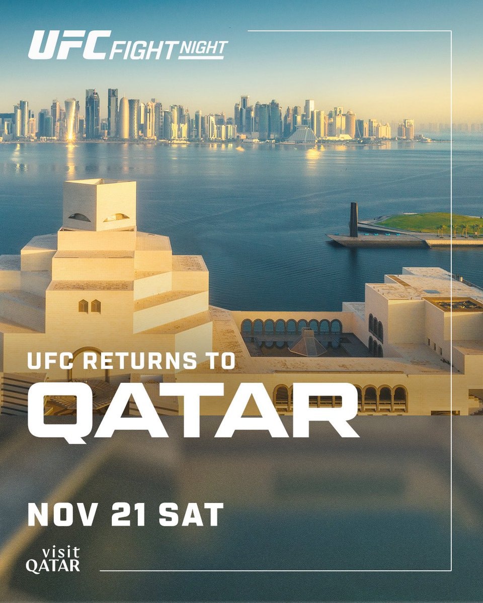 UFC Qatar event November 21st