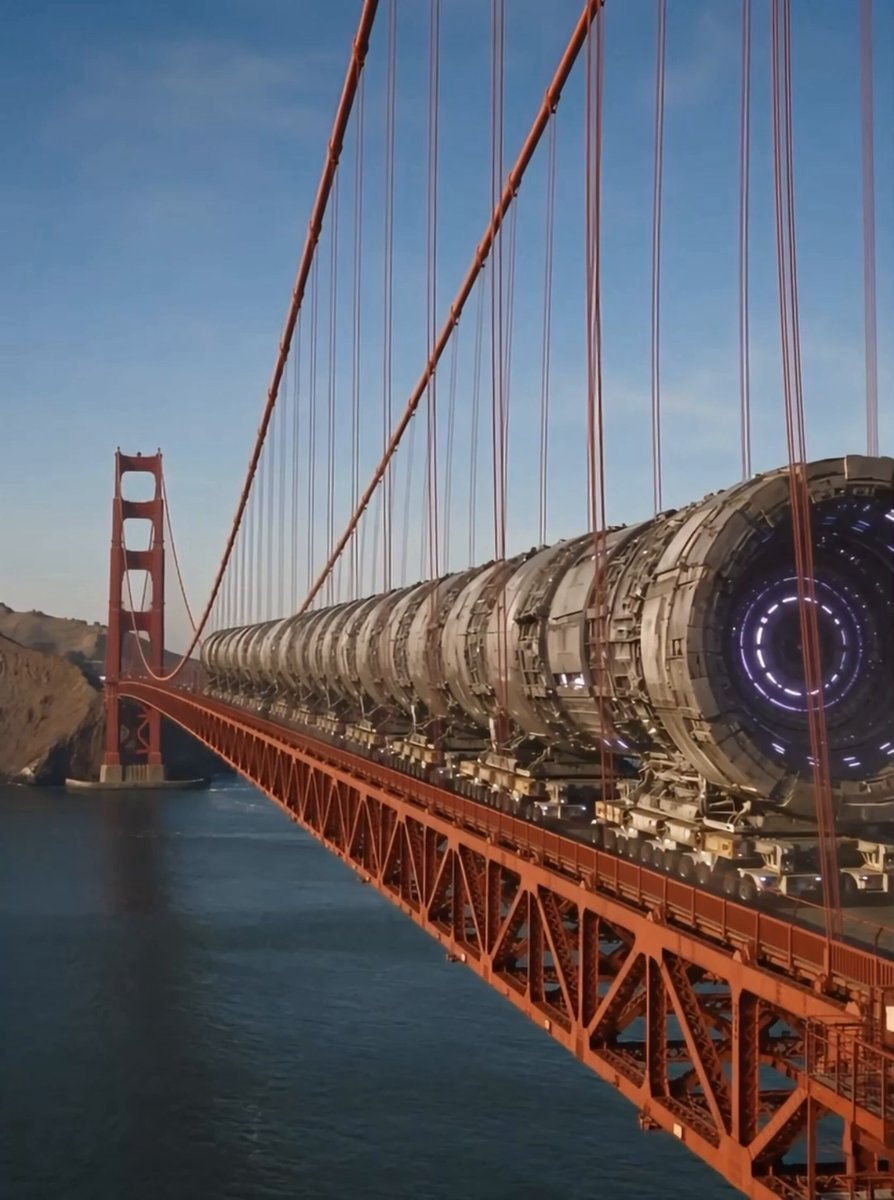 Alien tech Golden Gate Bridge