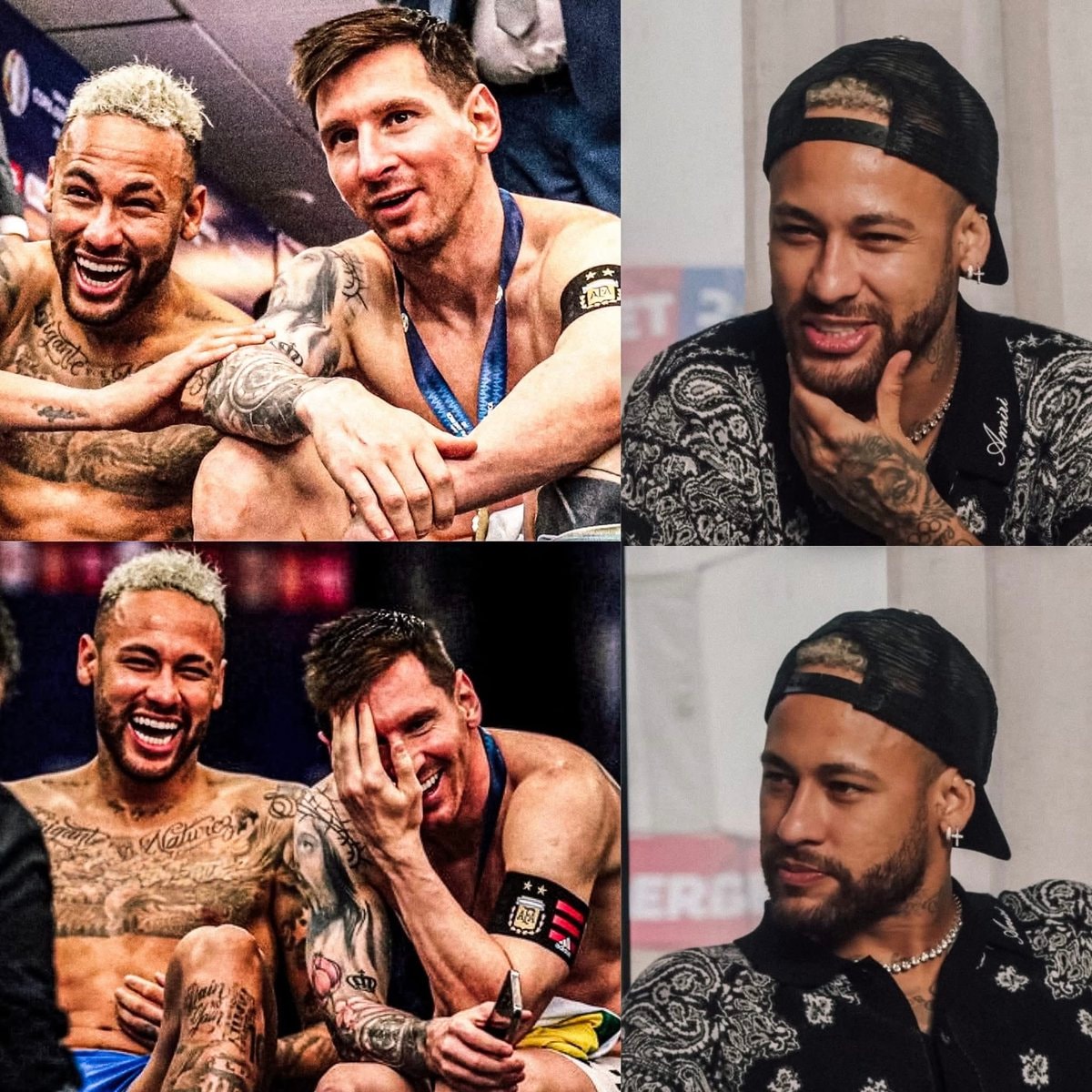 Neymar Jr and Messi friendship