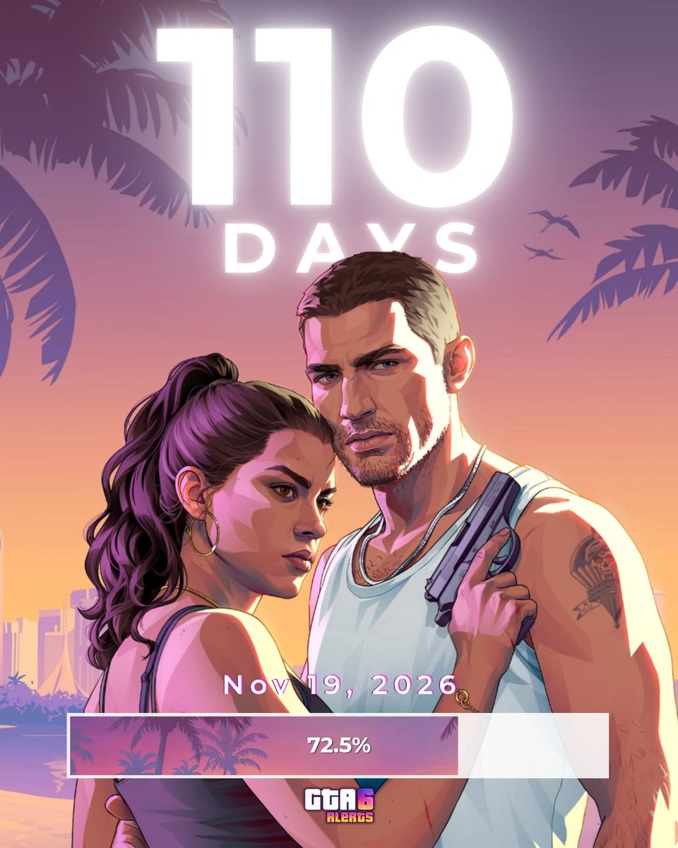 GTA 6 110 day countdown GTA 6 110 day countdown