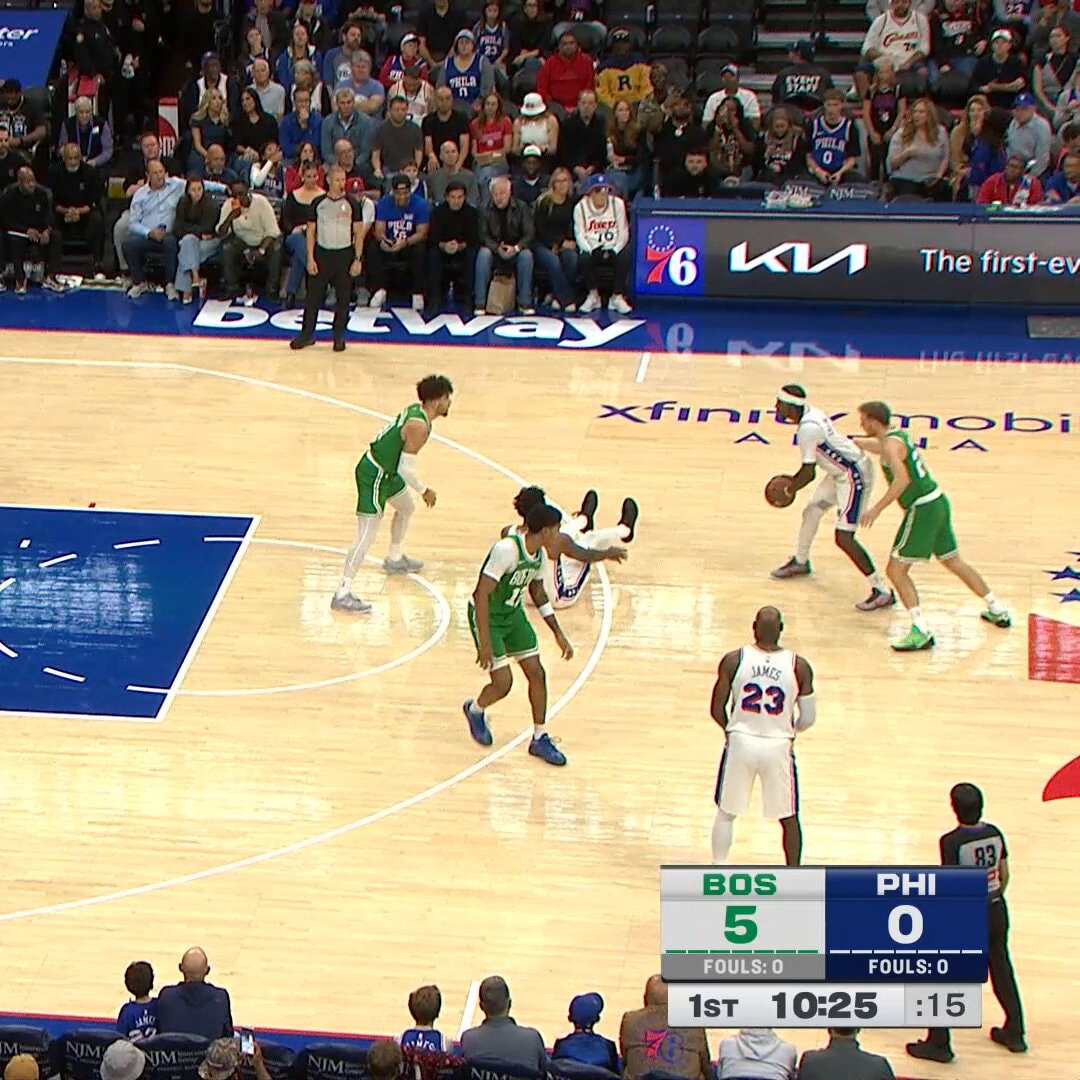 Embiid Maxey Brown Celtics 76ers stats