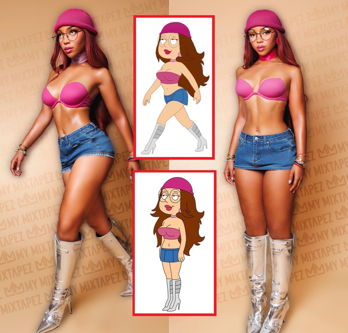 Chloe Bailey Meg Griffin Halloween costume