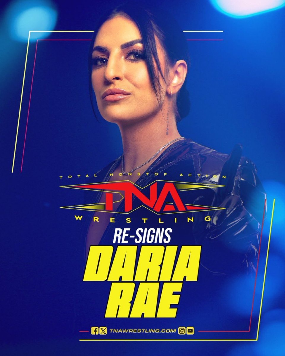 Daria Rae TNA Wrestling re-sign