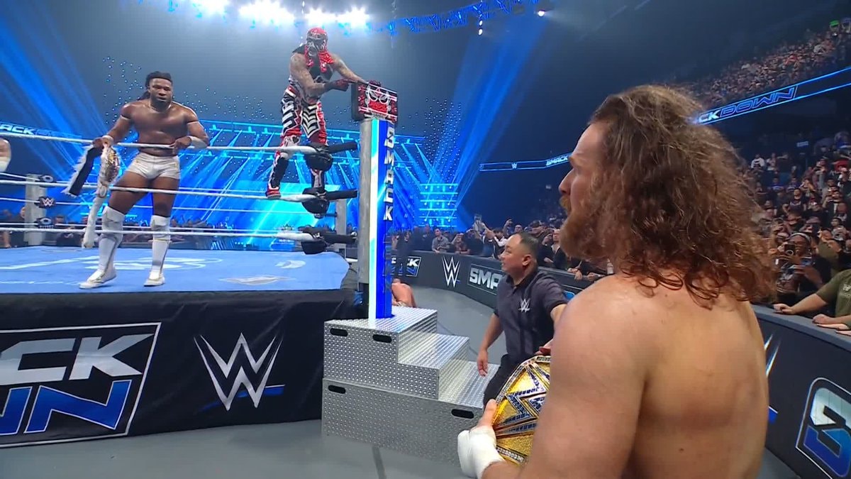 Trick Williams and The Lucha Bros win on SmackDown