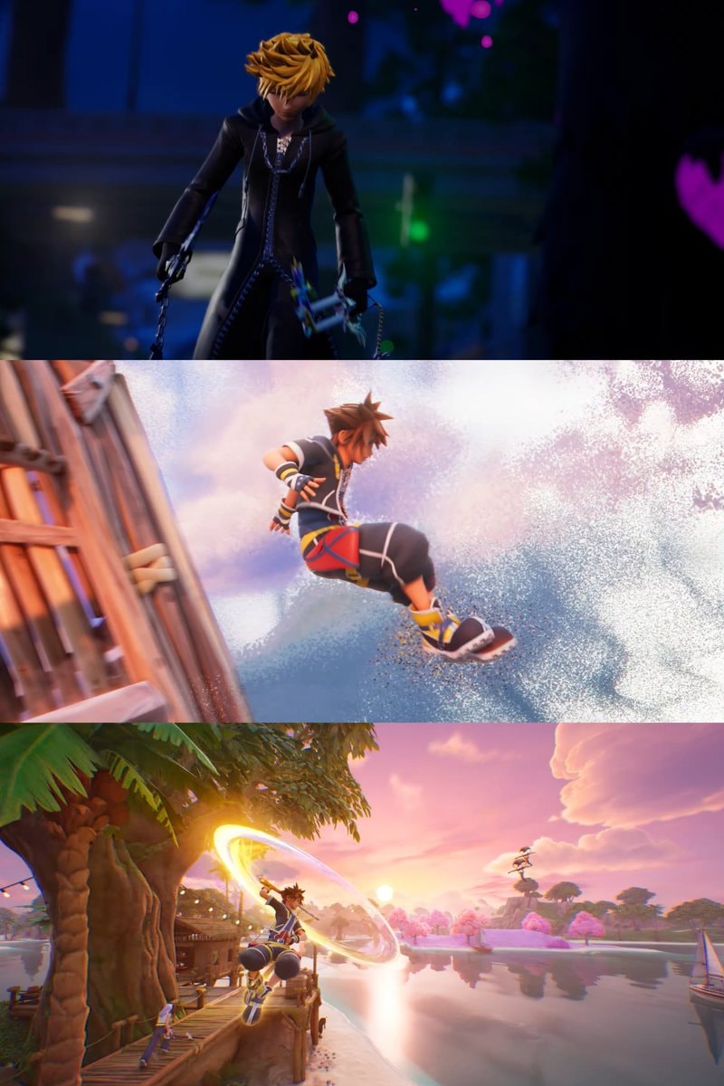 Sora Kairi Riku Roxas Fortnite Kingdom Hearts (photo 4 of 4)