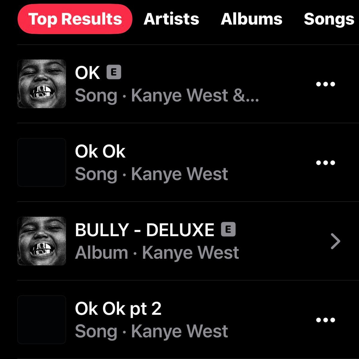 Ye Ok Ok songs (photo 2 of 2)