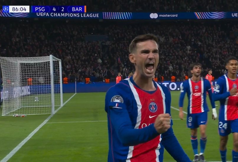 PSG goal celebration