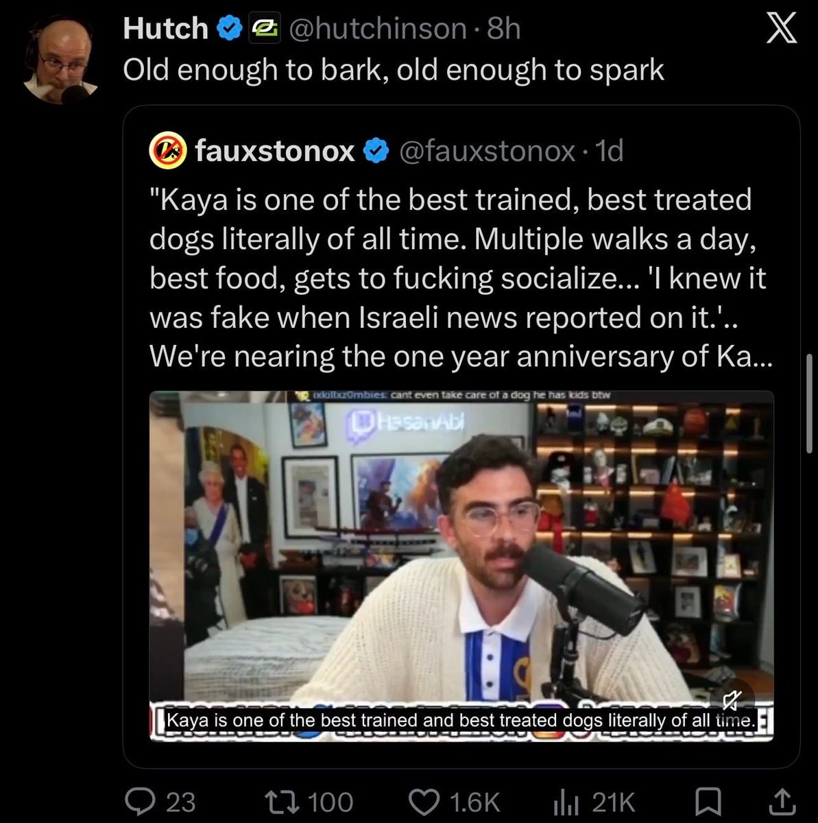 Hutch mocks Hasan Collargate Hutch mocks Hasan Collargate