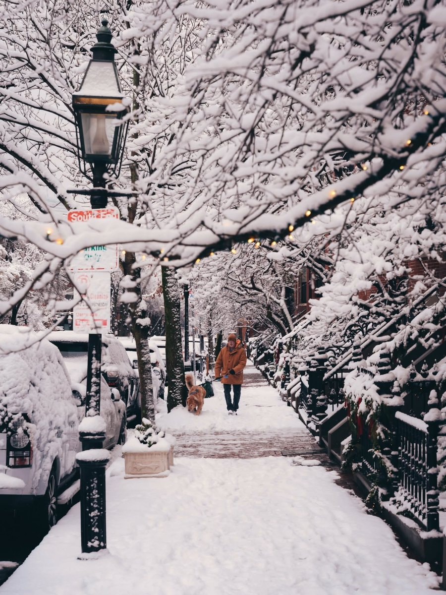 Boston Massachusetts snow day
