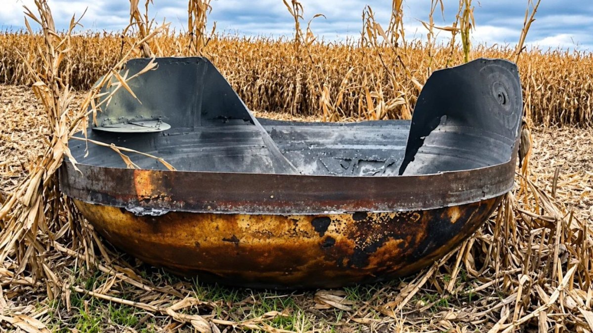 Chinese rocket debris hits Minnesota field (photo 2 of 2)
