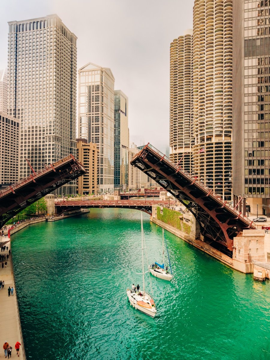 Chicago River aerial 🇺🇸 (photo 2 of 4)