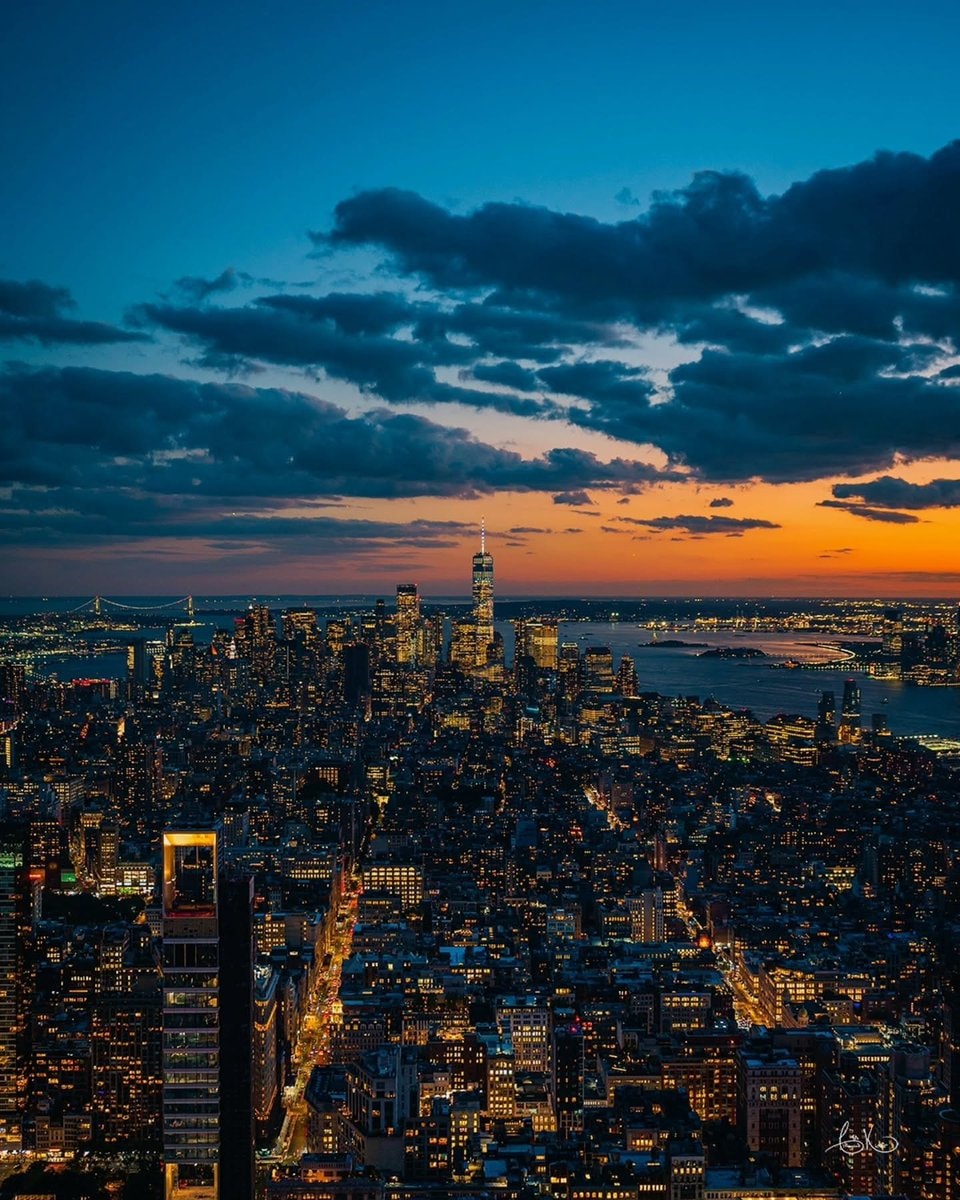New York City skyline at dusk New York City skyline at dusk