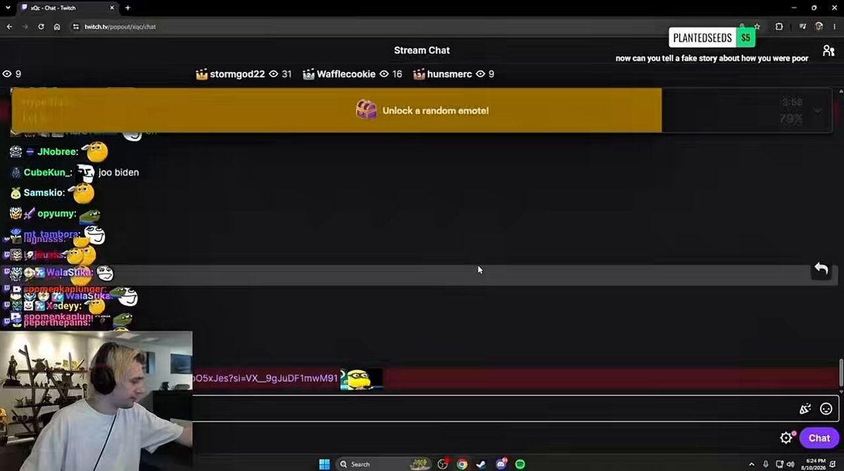 xQc explains his family's finances growing up