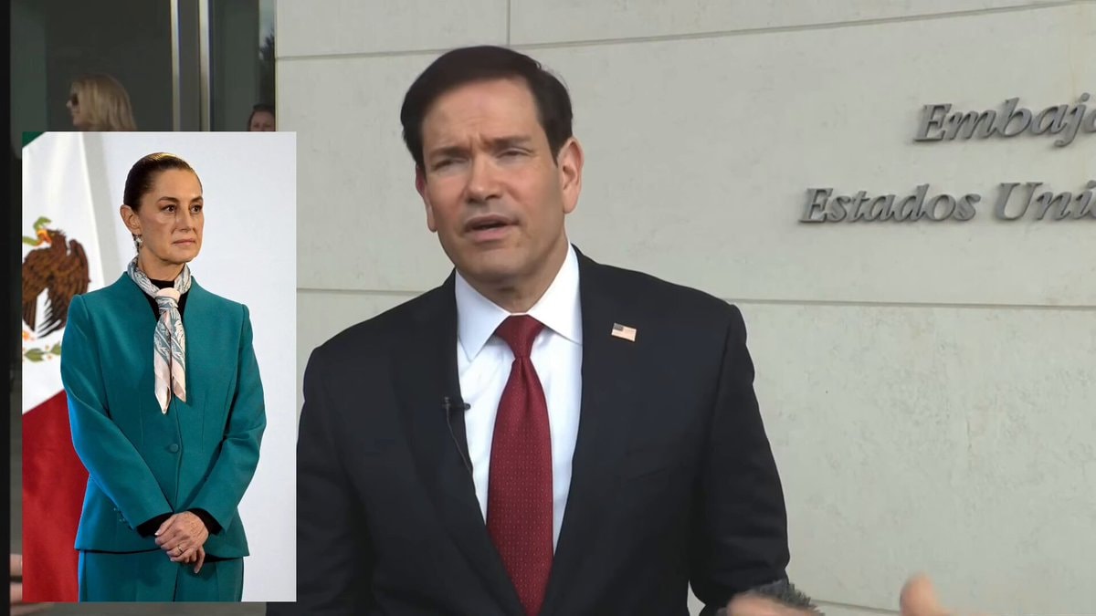 Marco Rubio Claudia Sheinbaum Embaj Estados Uni
