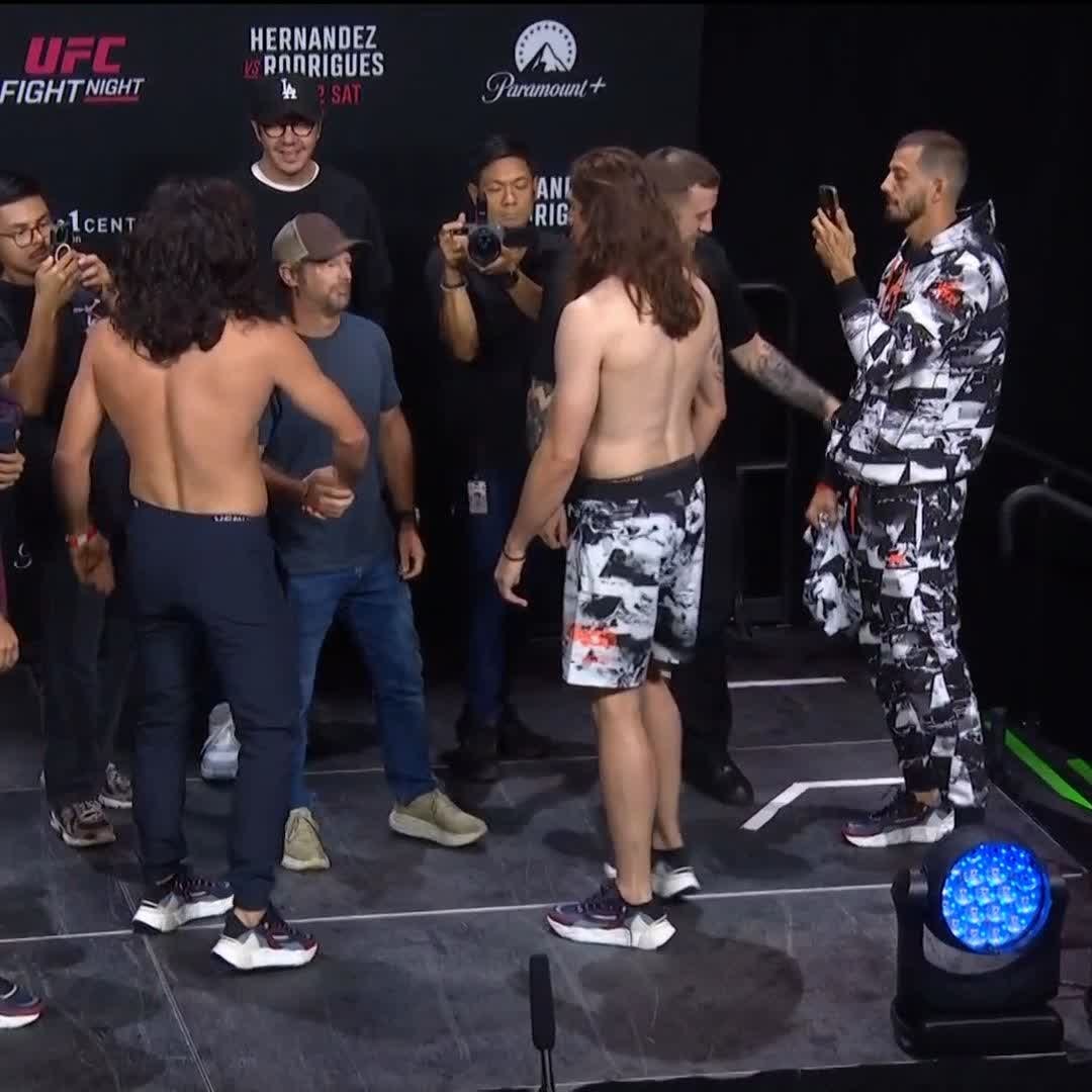 Hernandez vs Rodrigues face off