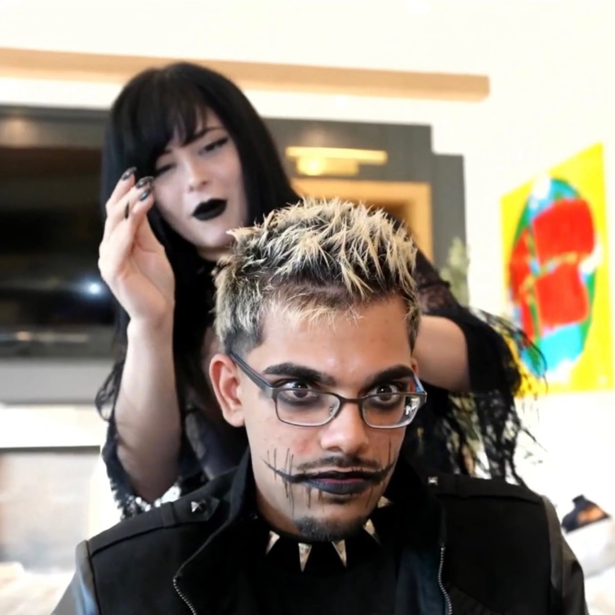 N3ON goth look styled by Pinkchyu