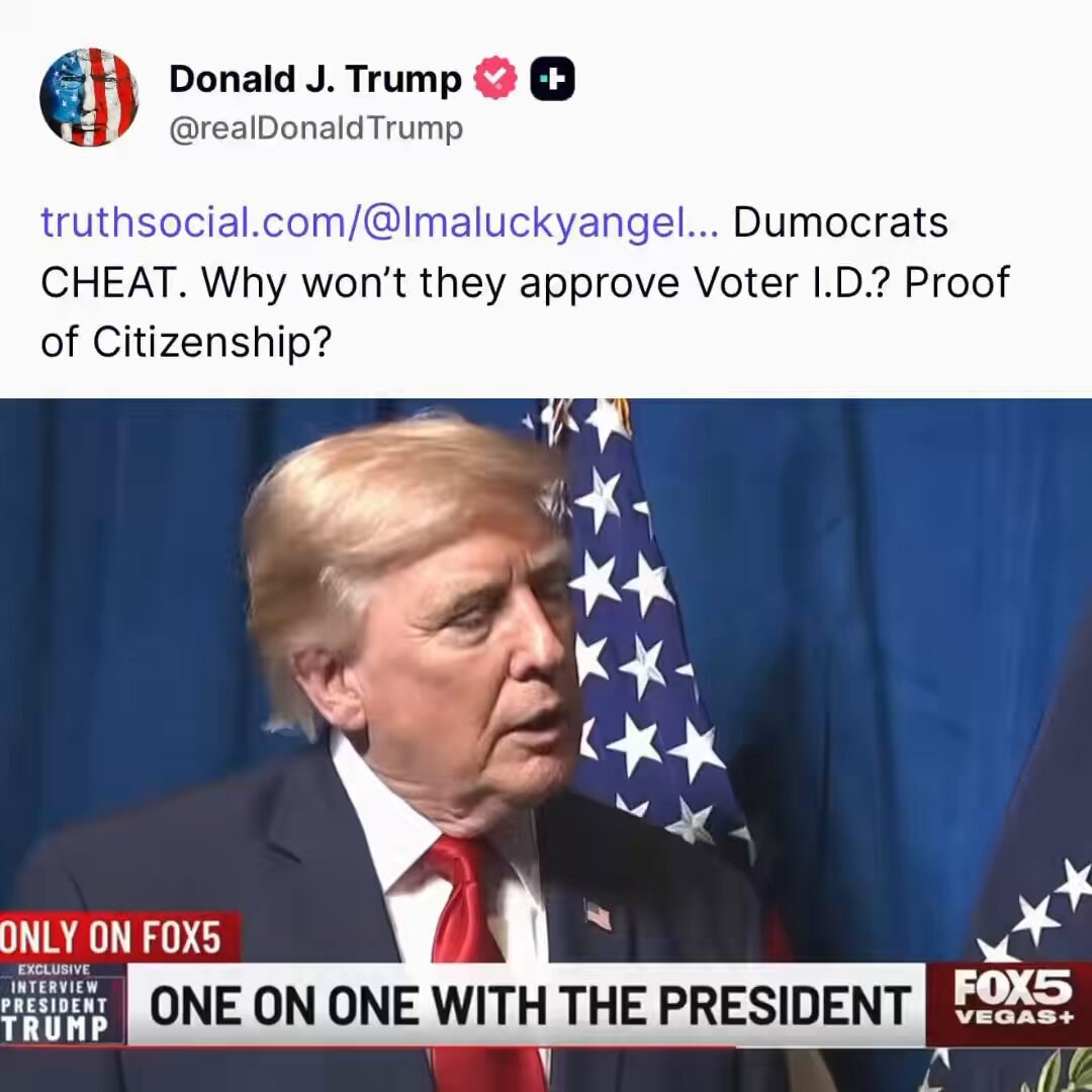 Trump on SAVE Act and voter ID in Nevada