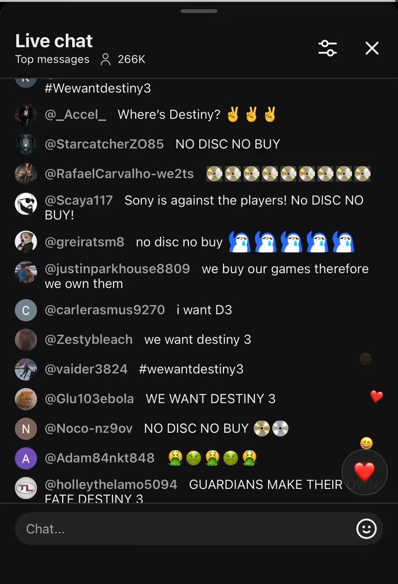 State of Play live chat