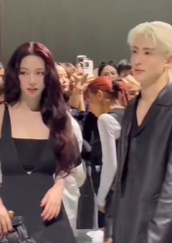 aespa Karina NCT Jaehyun fashion show