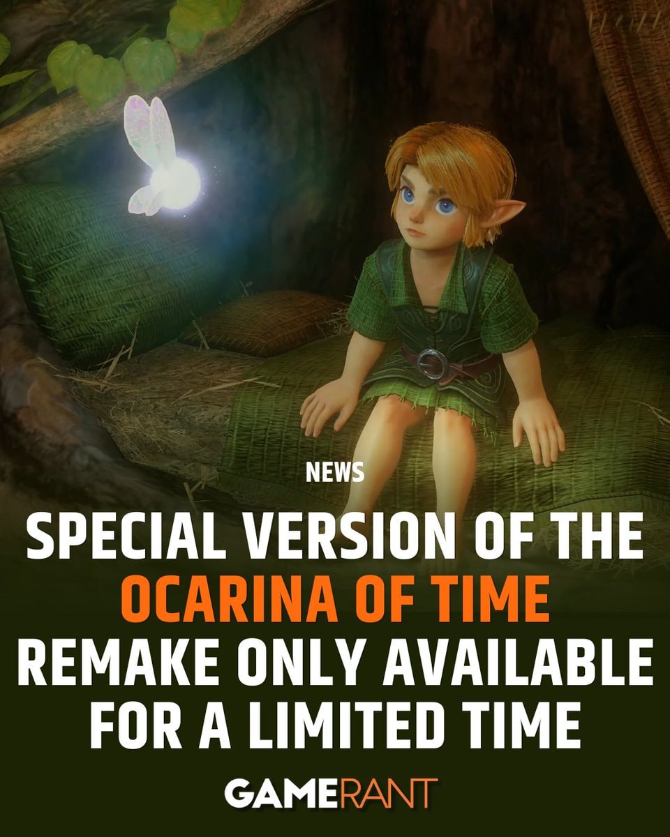 Ocarina of Time remake foil cover