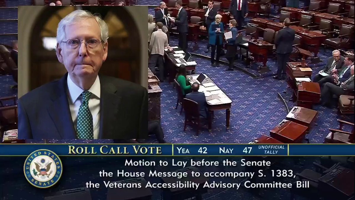 Mitch McConnell absent from Senate floor