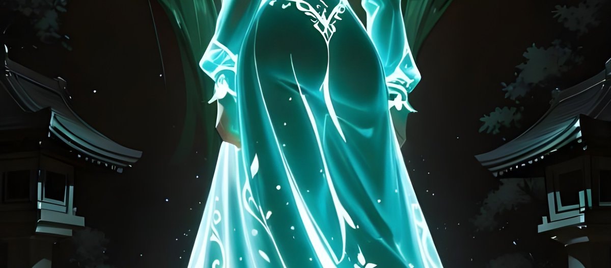 Animated Character Blue Eyes Green Hair (photo 3 of 4)