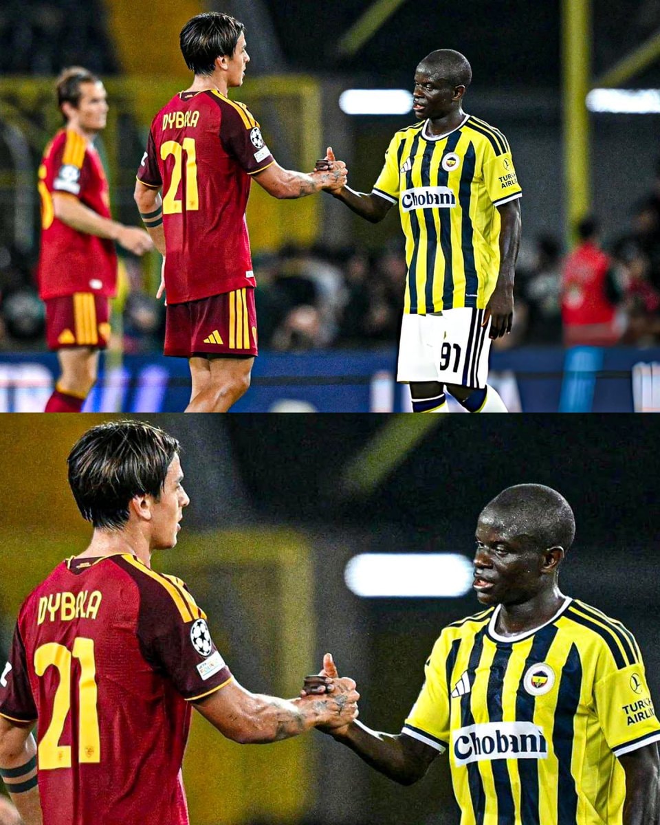 Kanté Dybala Champions League handshake