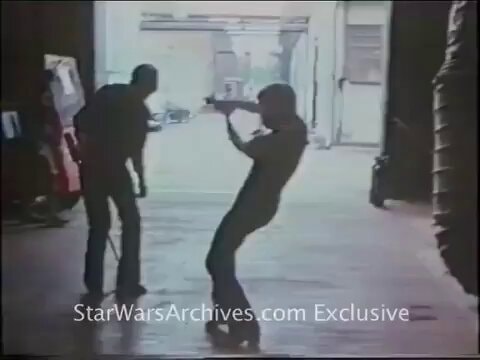 Mark Hamill training for Empire Strikes Back duel Mark Hamill training for Empire Strikes Back duel