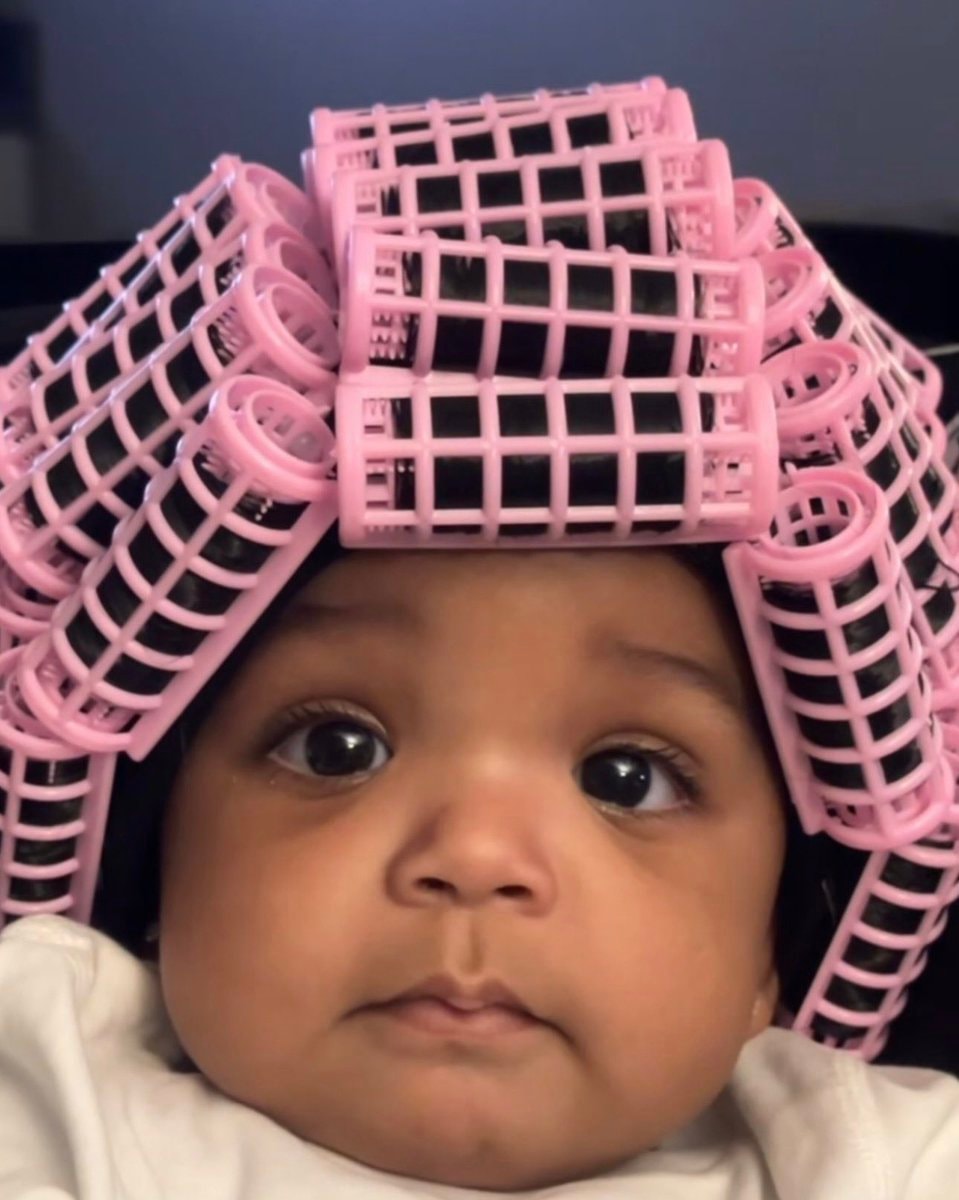 Baby face closeup