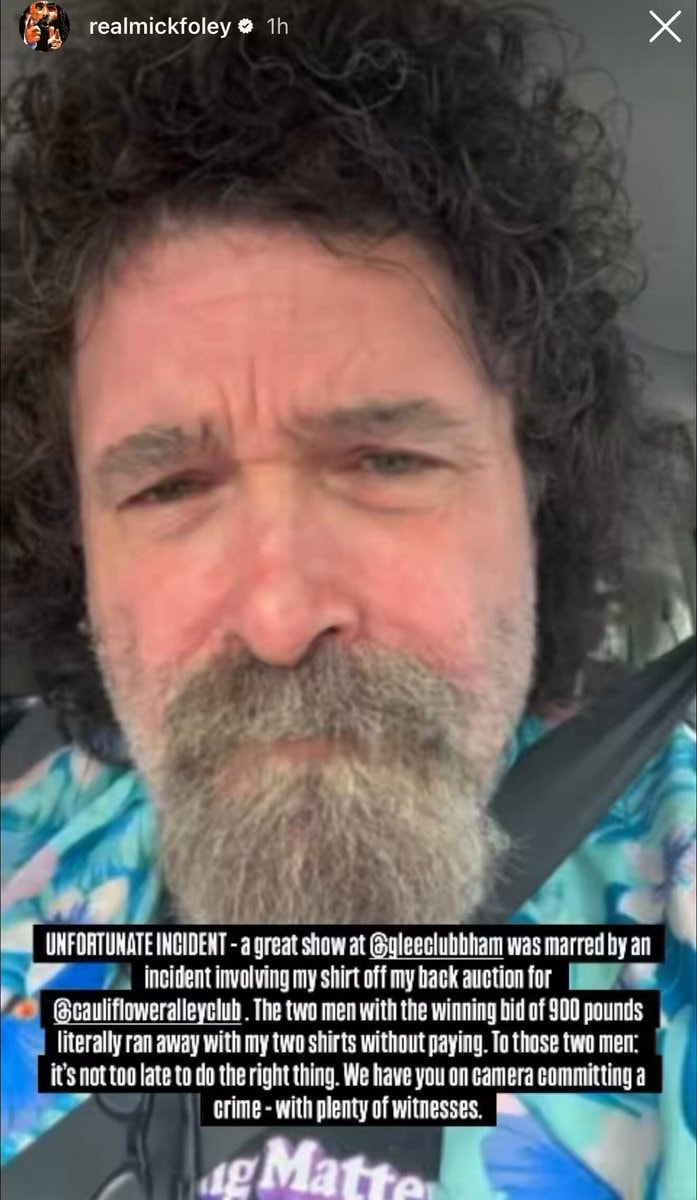 Mick Foley charity auction incident Birmingham