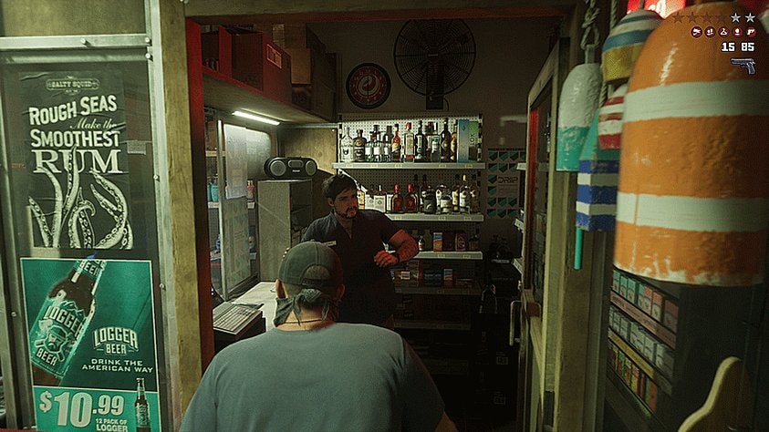two men in a convenience store