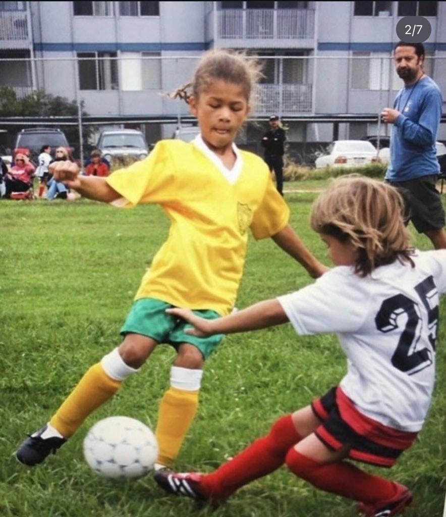 Zendaya childhood football photos