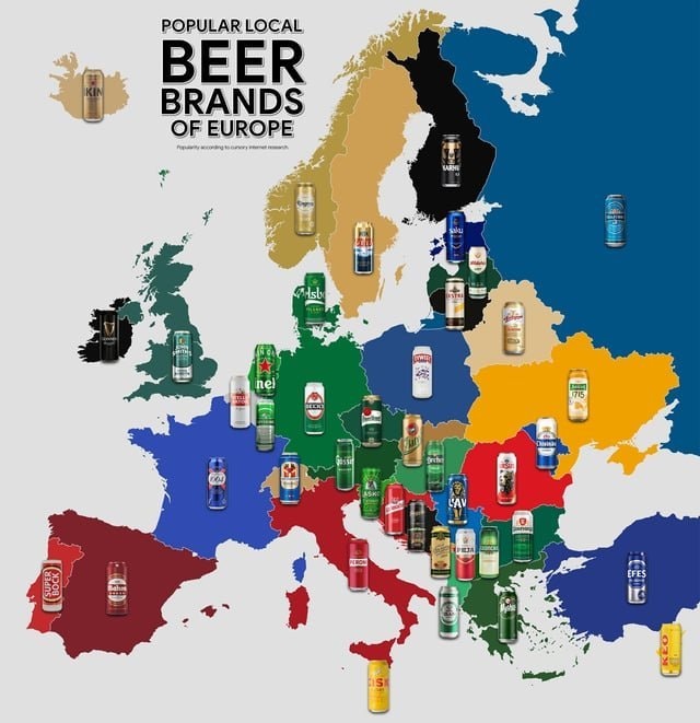 local beer brands of Europe