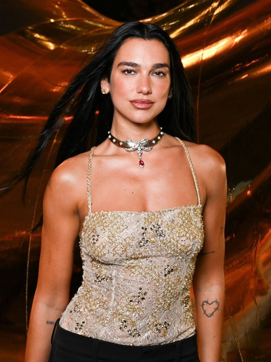 Dua Lipa streetwear and evening glamour