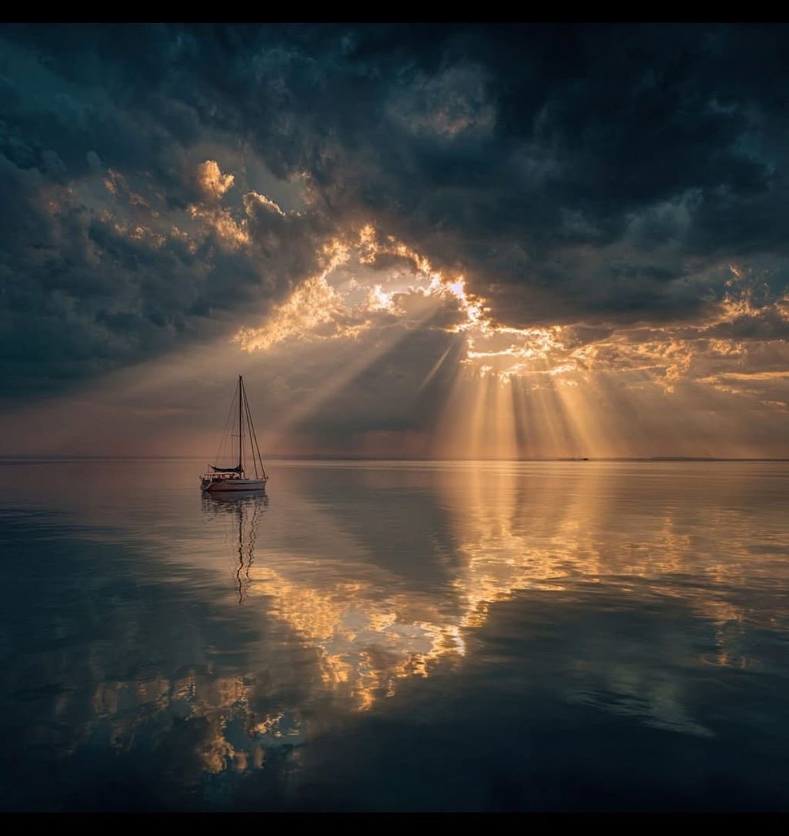 sailboat at sunset (photo 2 of 2)