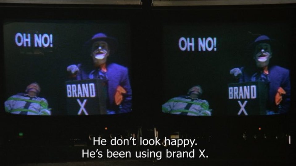 Joker using brand X