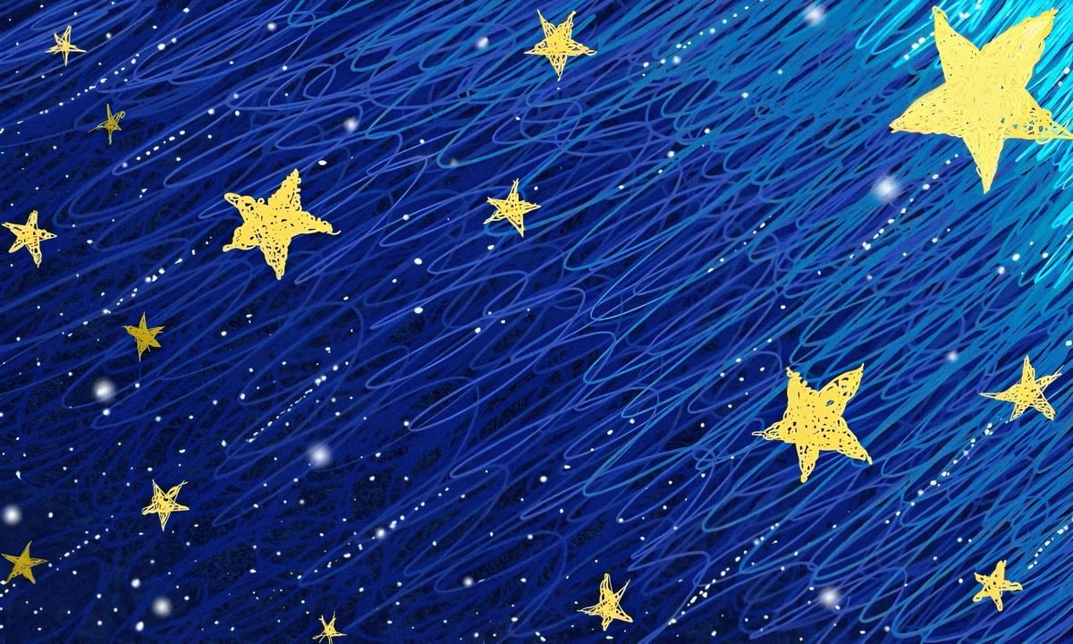 Lilya Vibe starry blue fabric (photo 4 of 4)