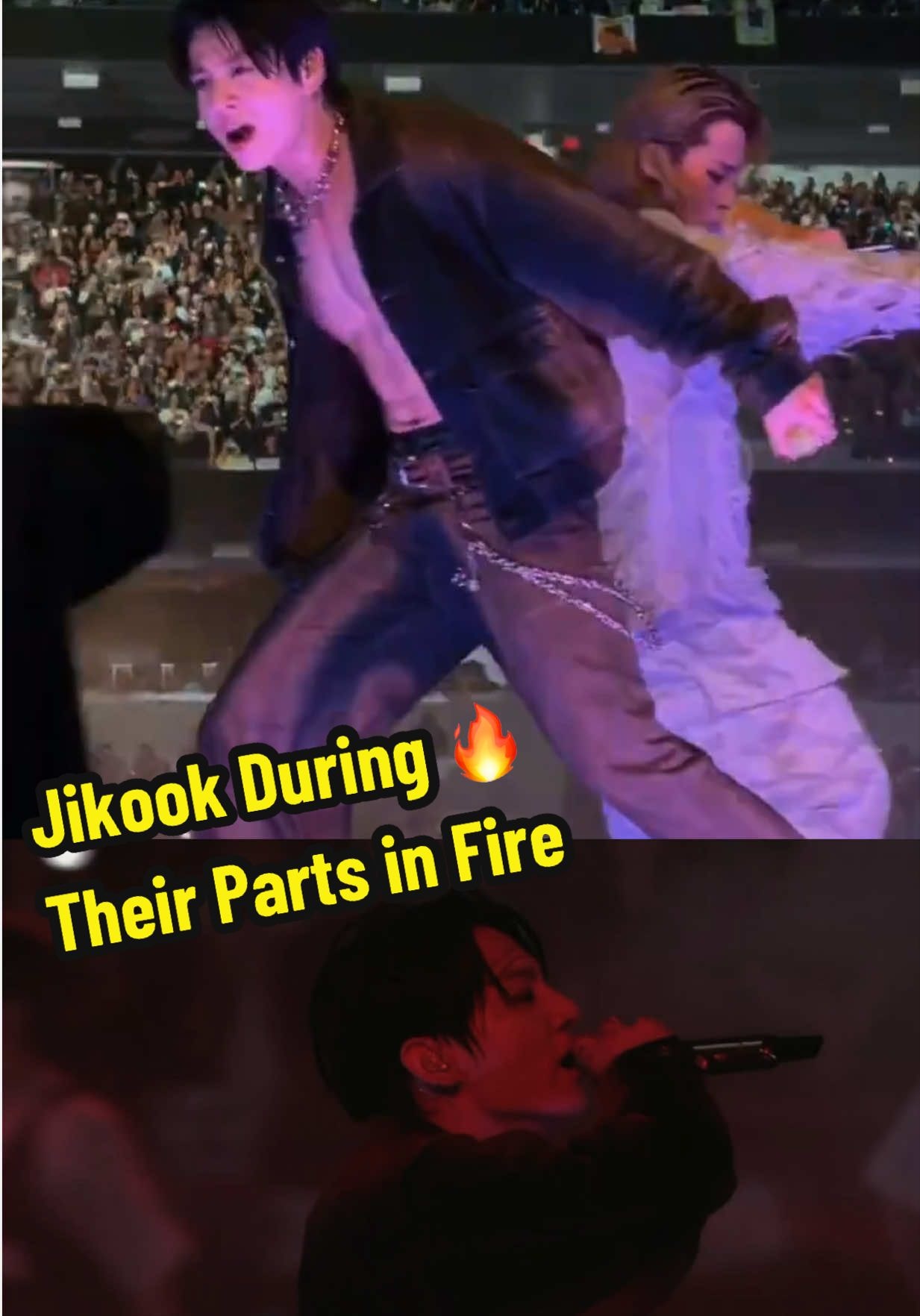 Jimin Jungkook Fire performance 🐰🔥