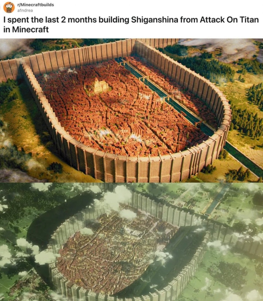 Attack on Titan Shiganshina Minecraft by stan616