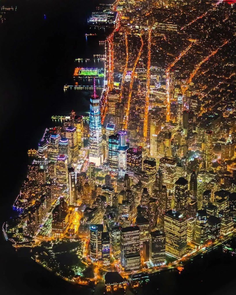 New York City skyline at night