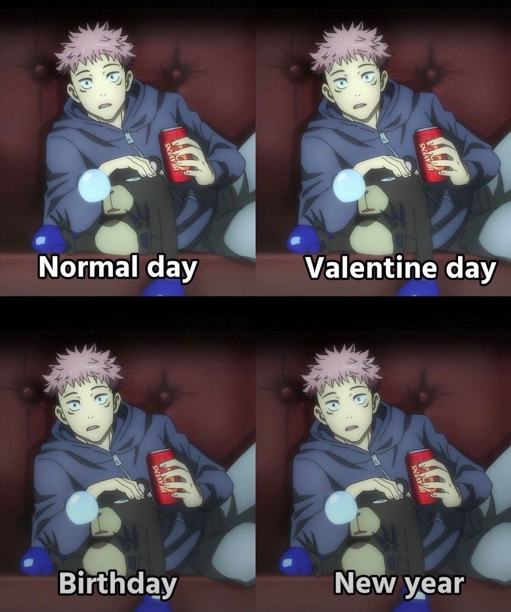 Anime character with HEAVENS soda meme