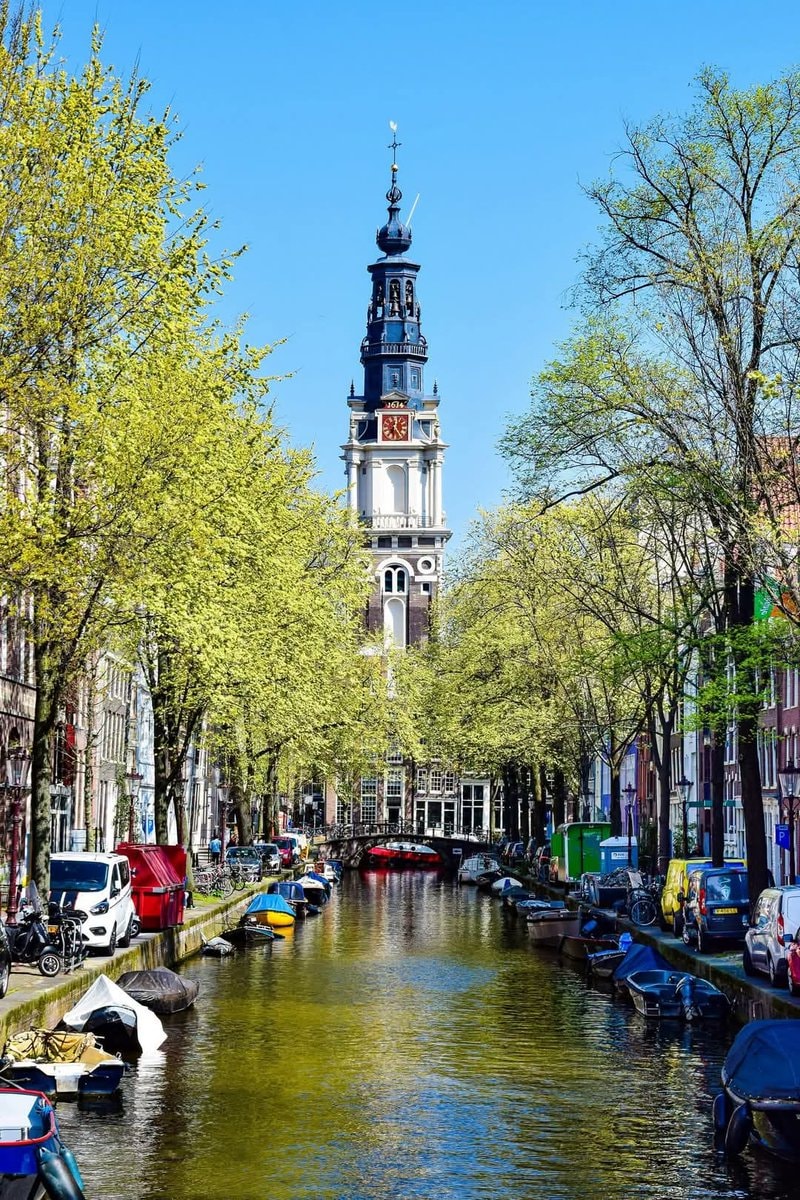 Amsterdam canal scene Netherlands Amsterdam canal scene Netherlands