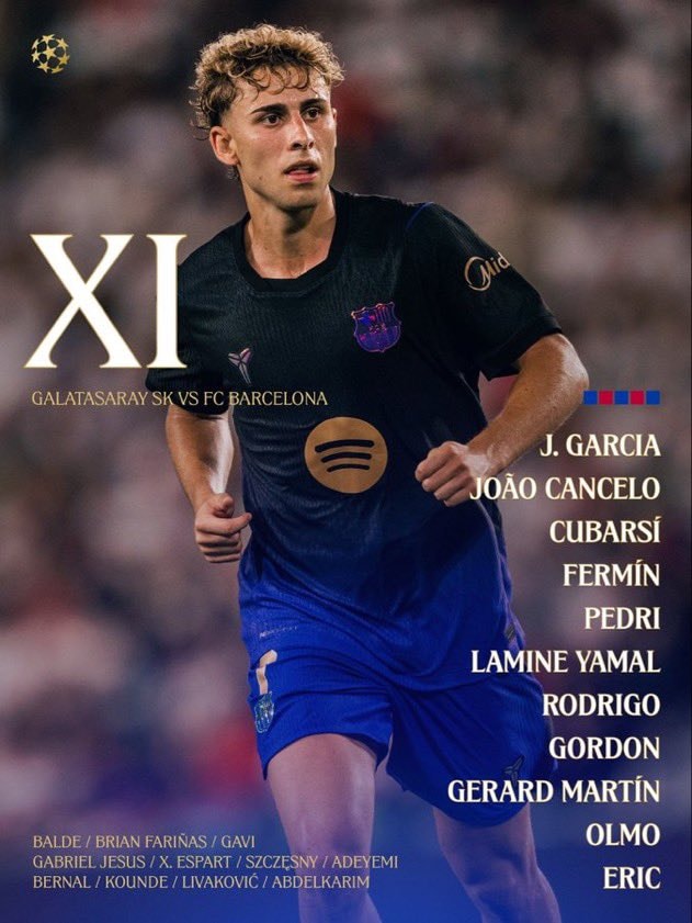 Barcelona starting lineup