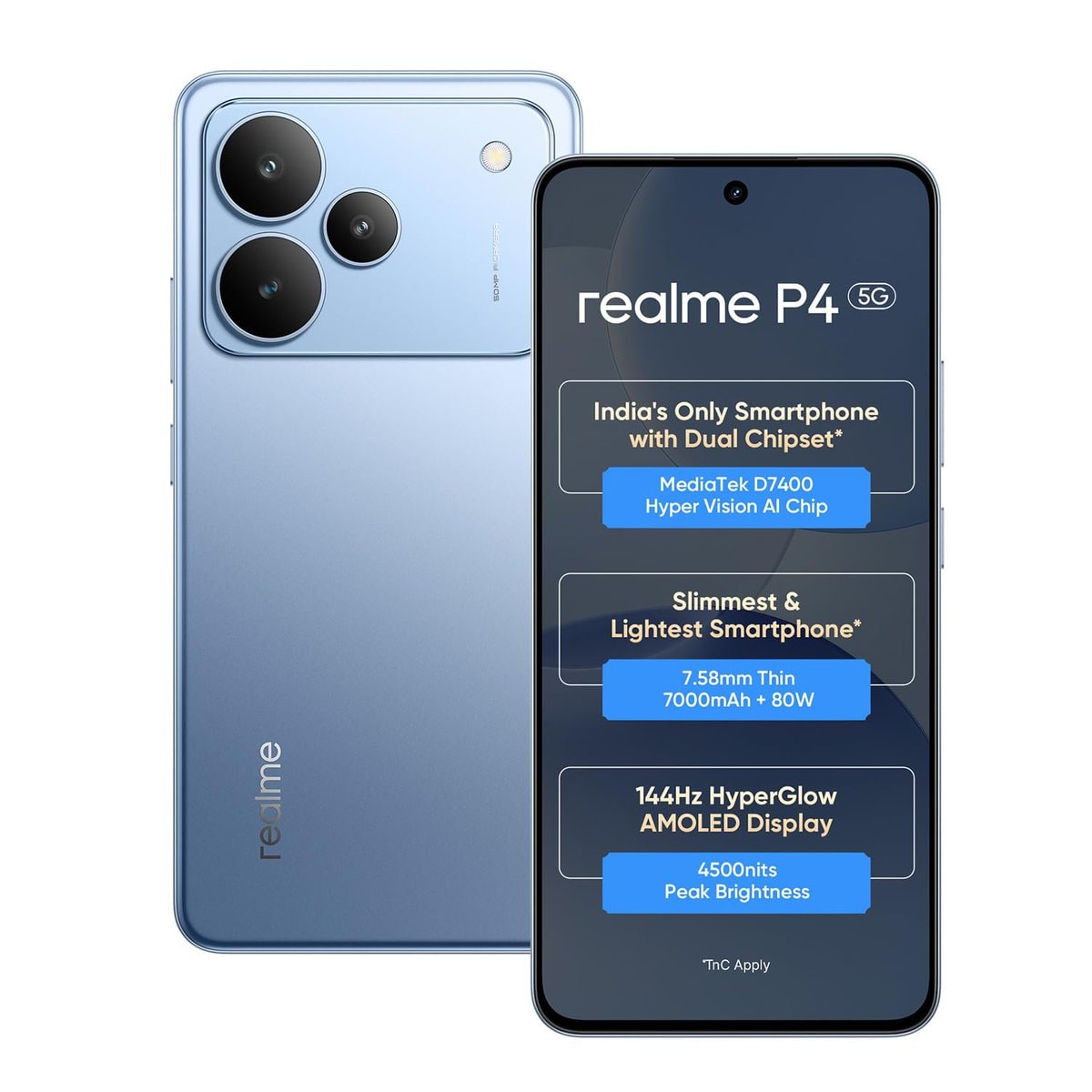 Realme P4 5G vs Realme P4 Power (photo 1 of 2)
