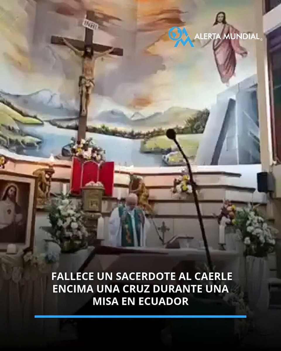 Priest killed by falling altar cross in Guayaquil