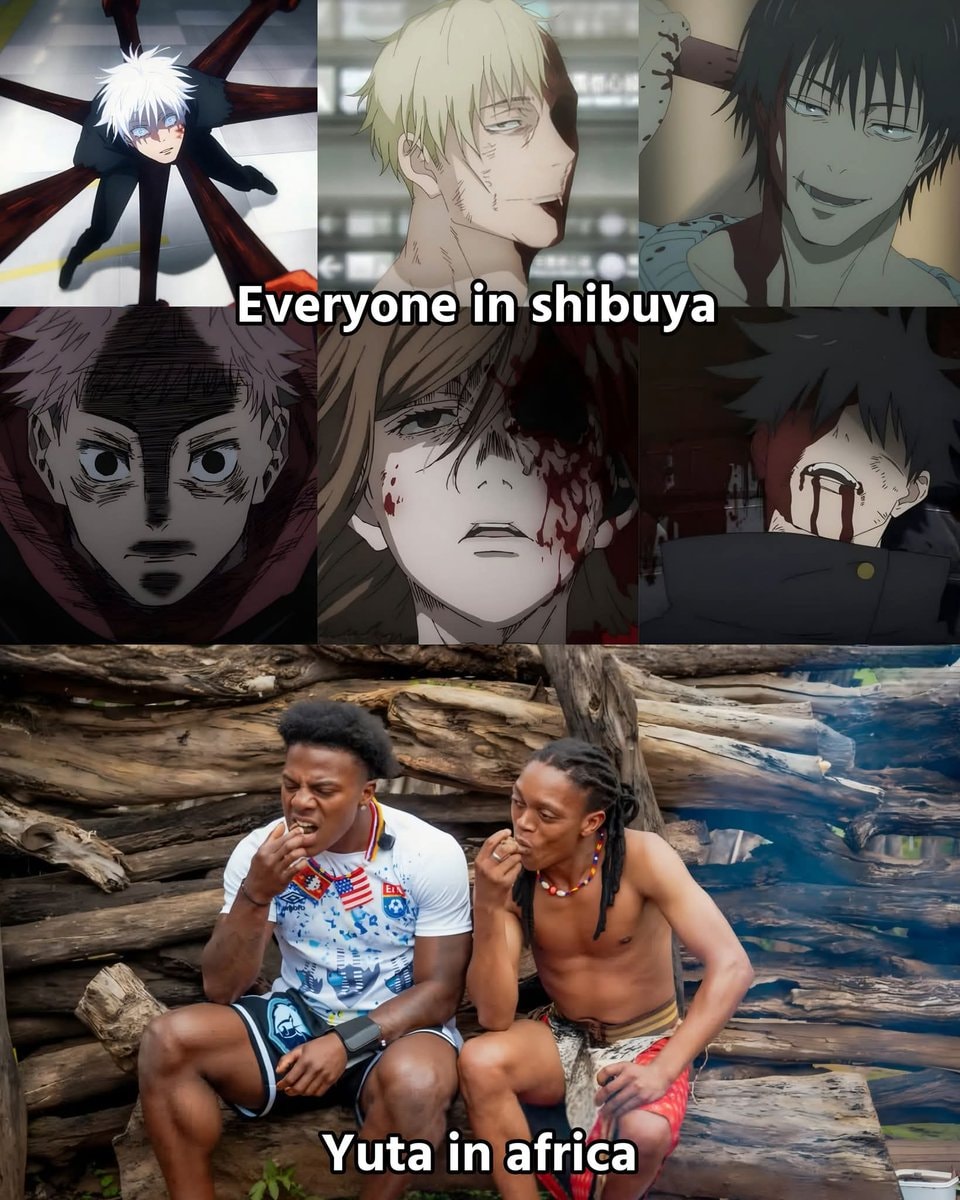 Yuta chilling in Africa meme Yuta chilling in Africa meme