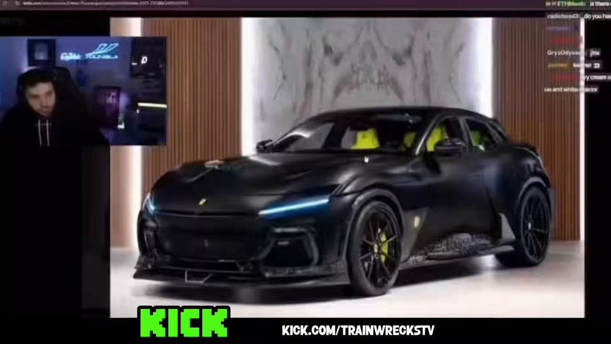 Trainwrecks buys Ferrari Purosangue before Adin Ross